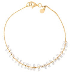 Diamant-Gelbgold-Armband aus 18 Karat Gelbgold