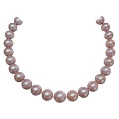 14K Yellow Gold Freshwater Edison Natural Pink Pearl Necklace 