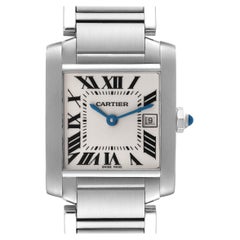 Cartier Tank Française, montre pour femme de taille moyenne en acier W51011Q3