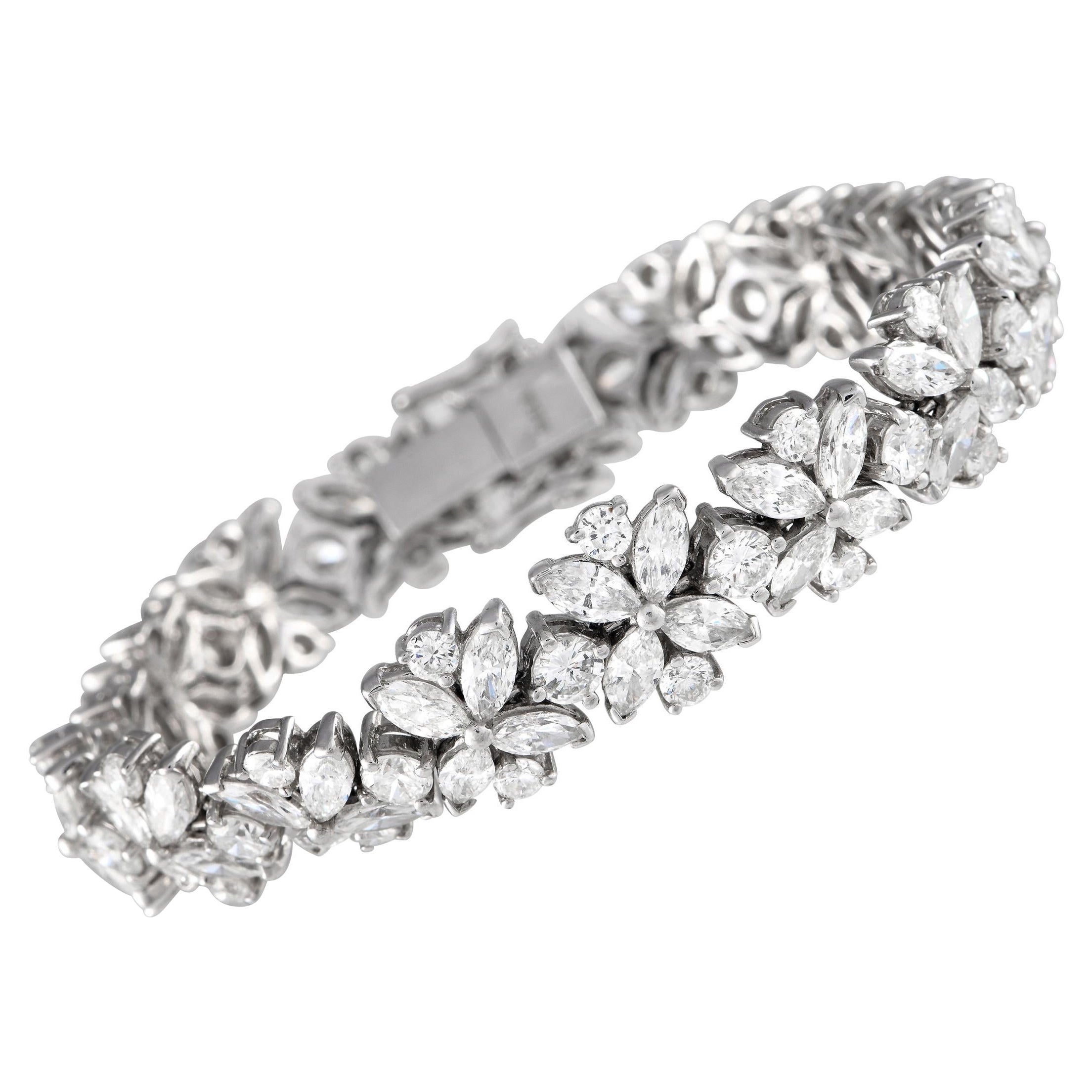 Platinum 15.0ct Diamond Bracelet