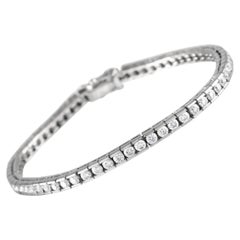 Bracelet tennis en or blanc 18 carats avec diamants de 3,20 carats