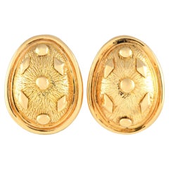 Tiffany & Co. Schlumberger 18K Yellow Gold Lozenge Earrings