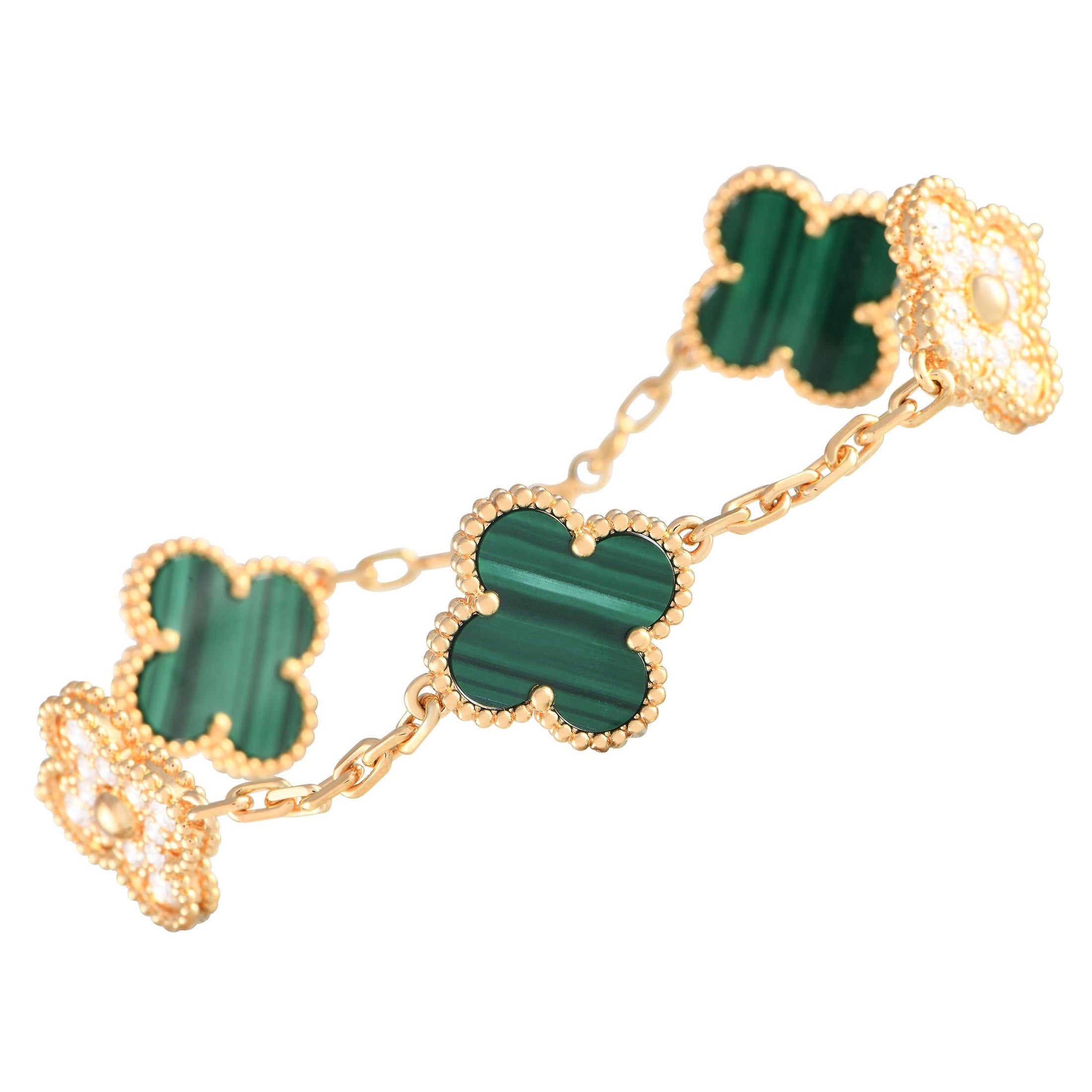 What is the green stone on Van Cleef & Arpels jewelry?