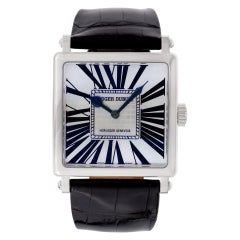 Roger Dubuis Golden Square 18k white gold watch Ref DBGS0322