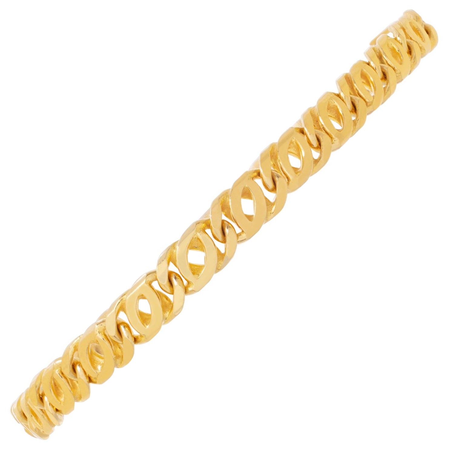 18k yellow gold link bracelet For Sale
