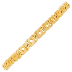 Bracelet à maillons en or jaune 18k