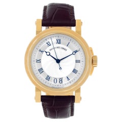 Used Breguet Marine Big Date 18k yellow gold Automatic Wristwatch Ref 5817BA