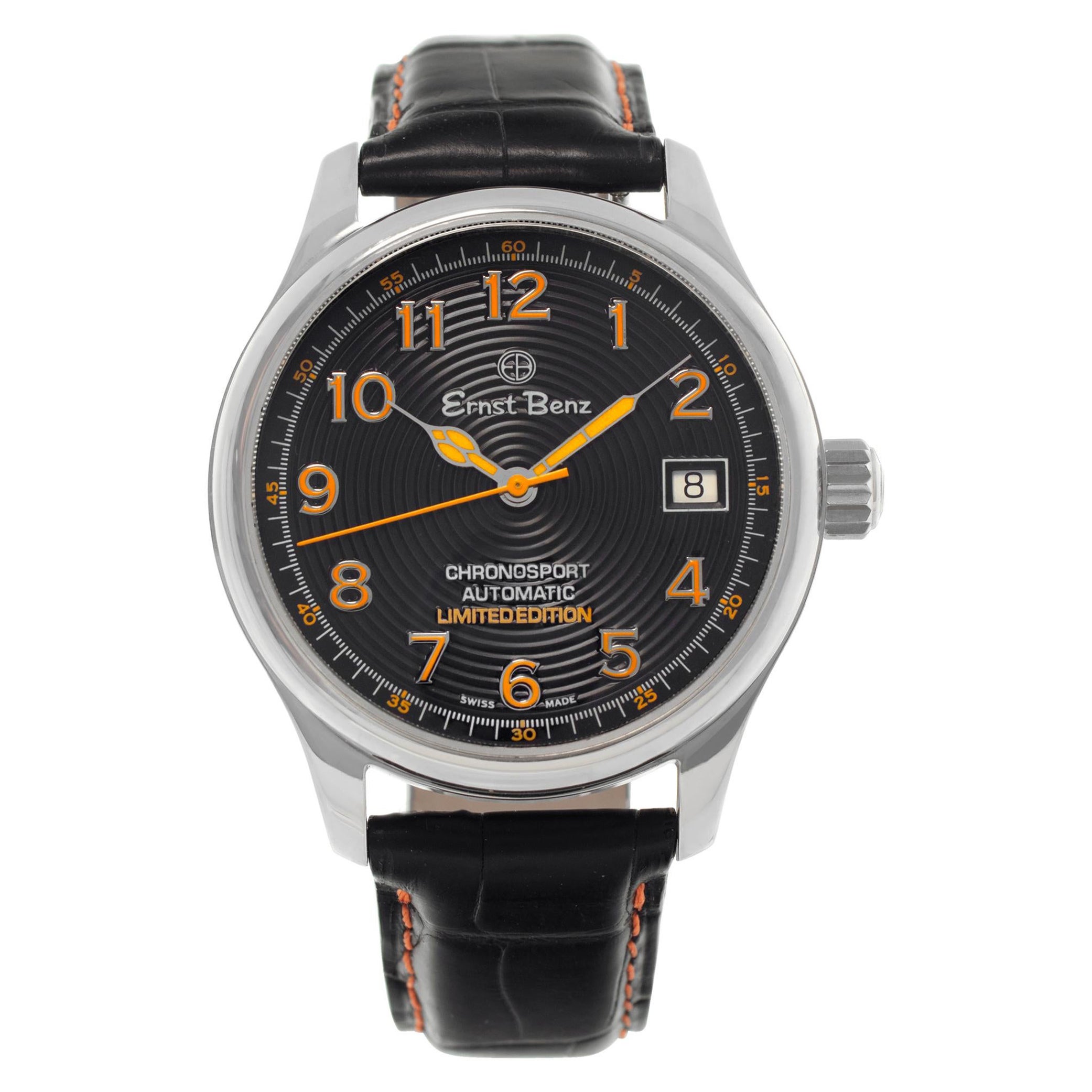 Unused Ernst Benz Chronosport stainless steel Automatic Wristwatch Ref GC30286 For Sale