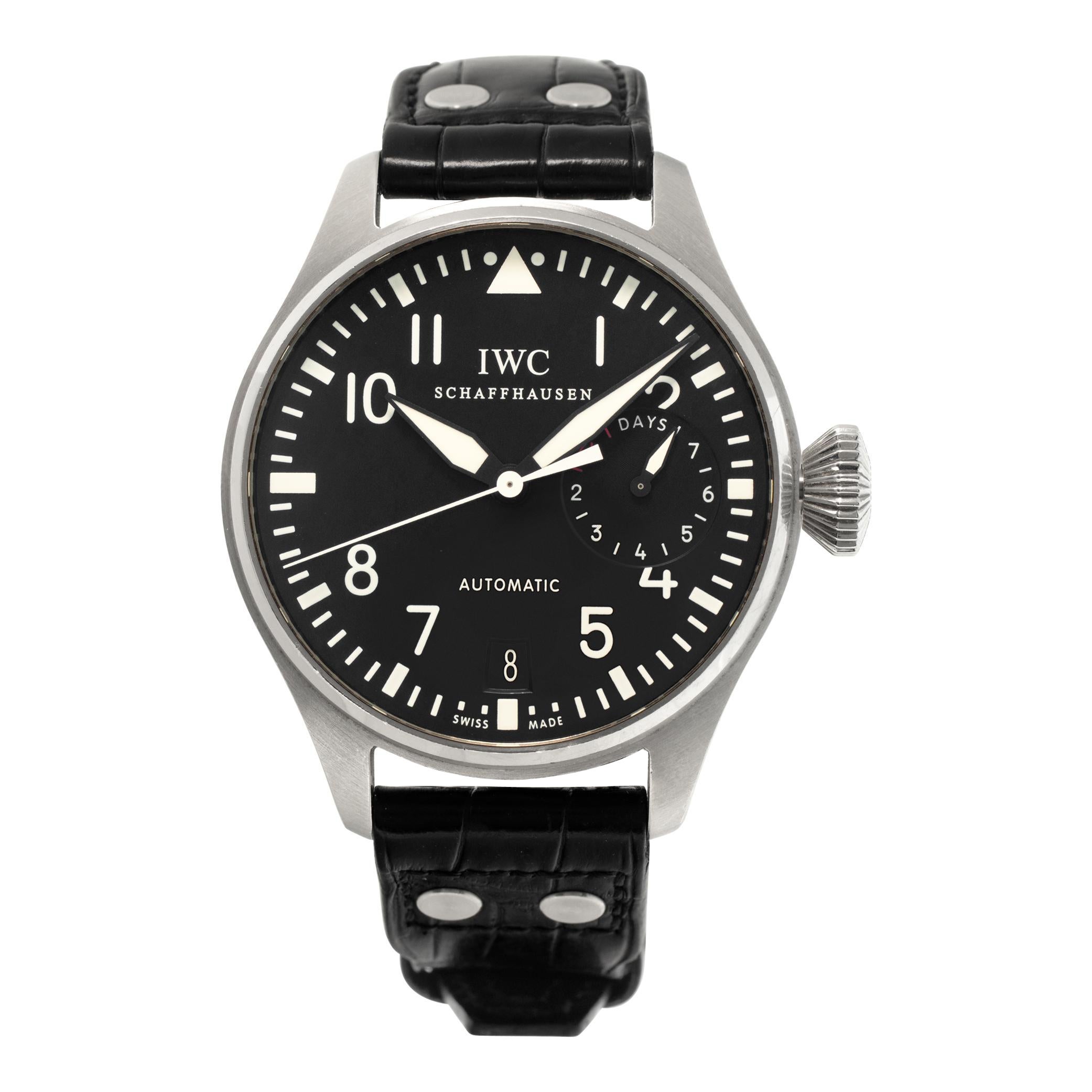 IWC Big Pilot, montre-bracelet automatique en acier inoxydable Réf. 5004