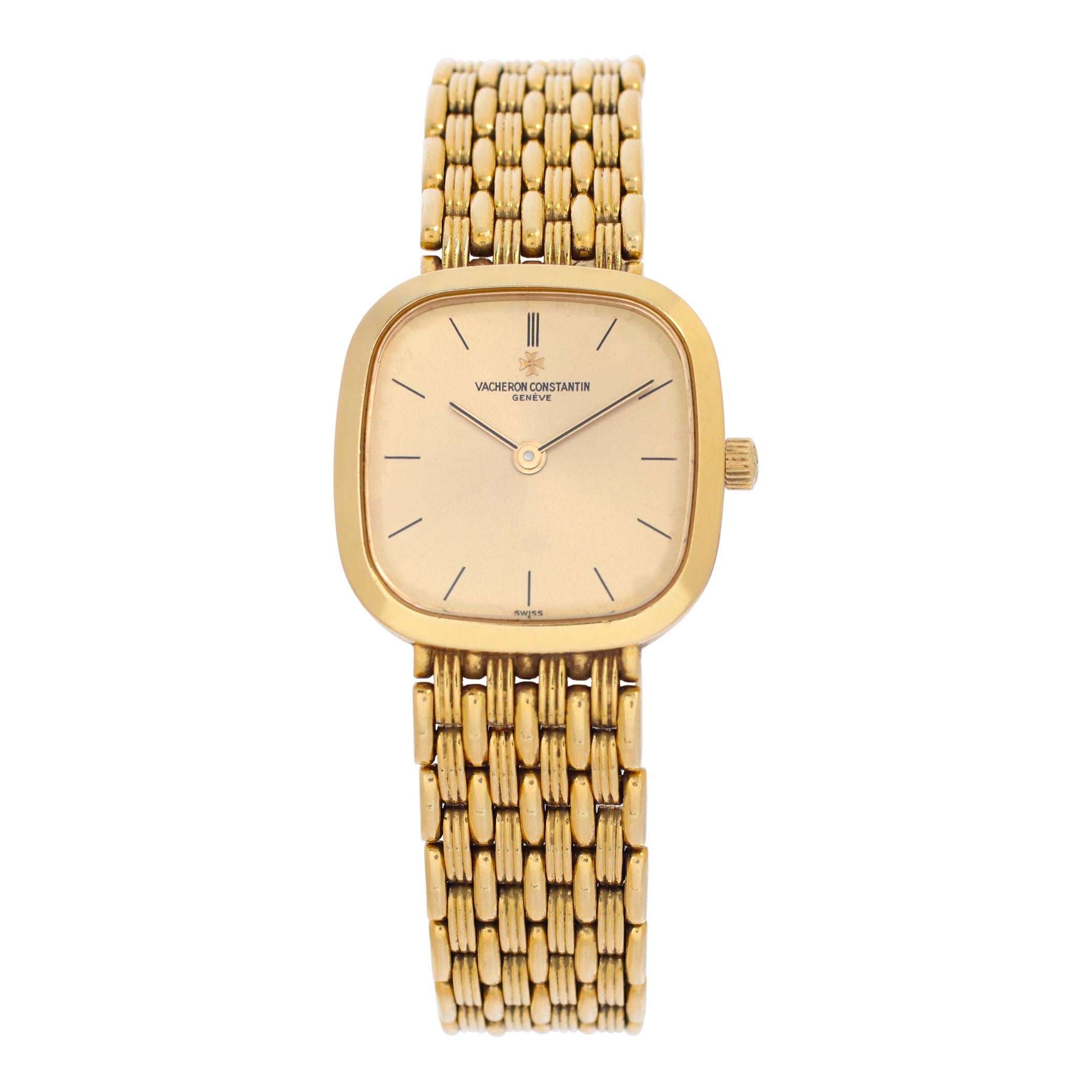 Vacheron Constantin Classic 18K yellow gold Quartz Wristwatch Ref 27095 For Sale