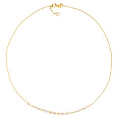 Necklace 18K yellow gold Natural Fancy color Diamond