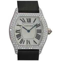Cartier Ladies White Gold Diamond Tortue Collection de Privee Wristwatch