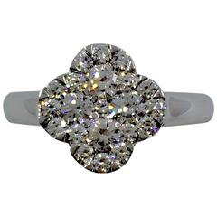 Clover Diamond Gold Ring