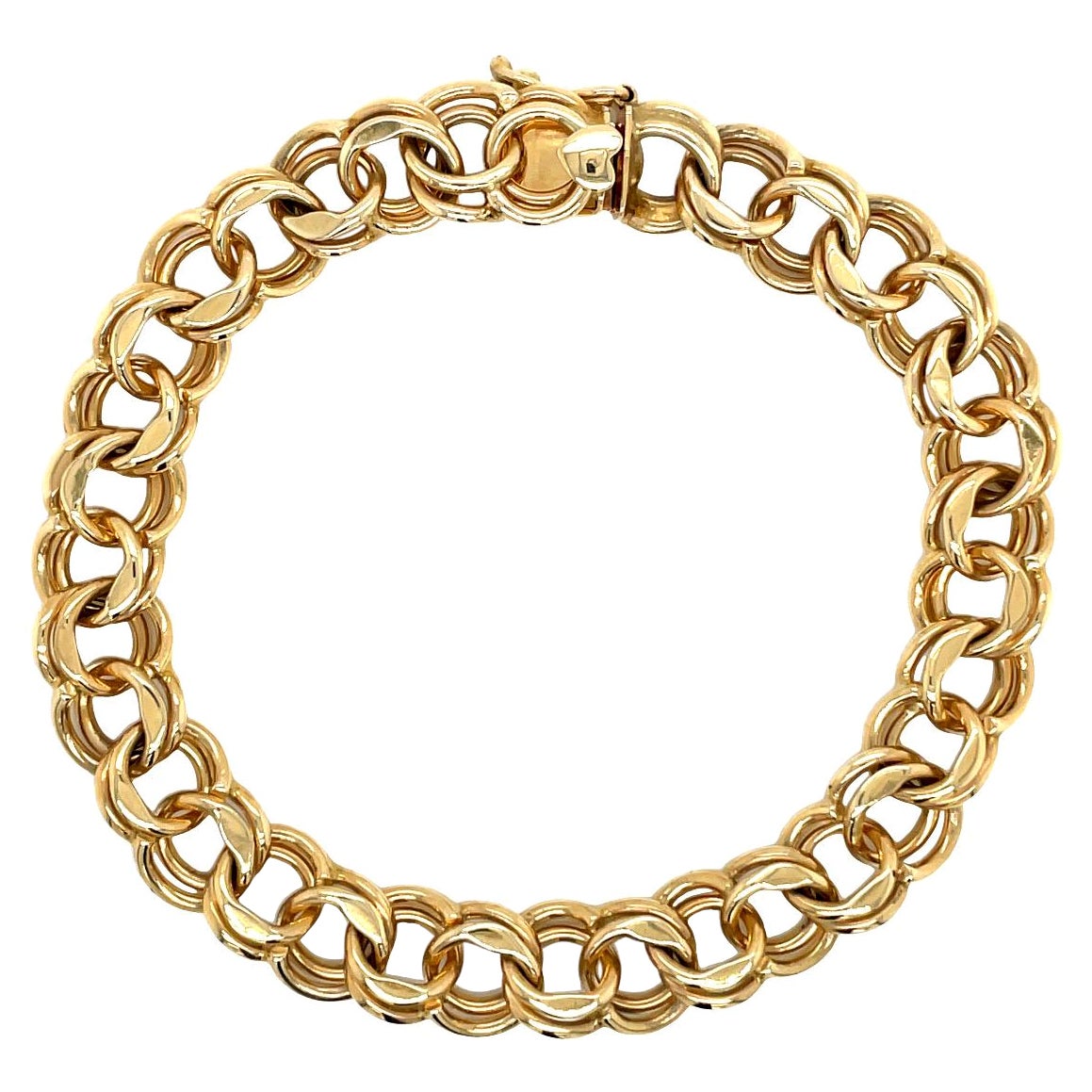 Vintage 14K Yellow Gold Charm Bracelet 