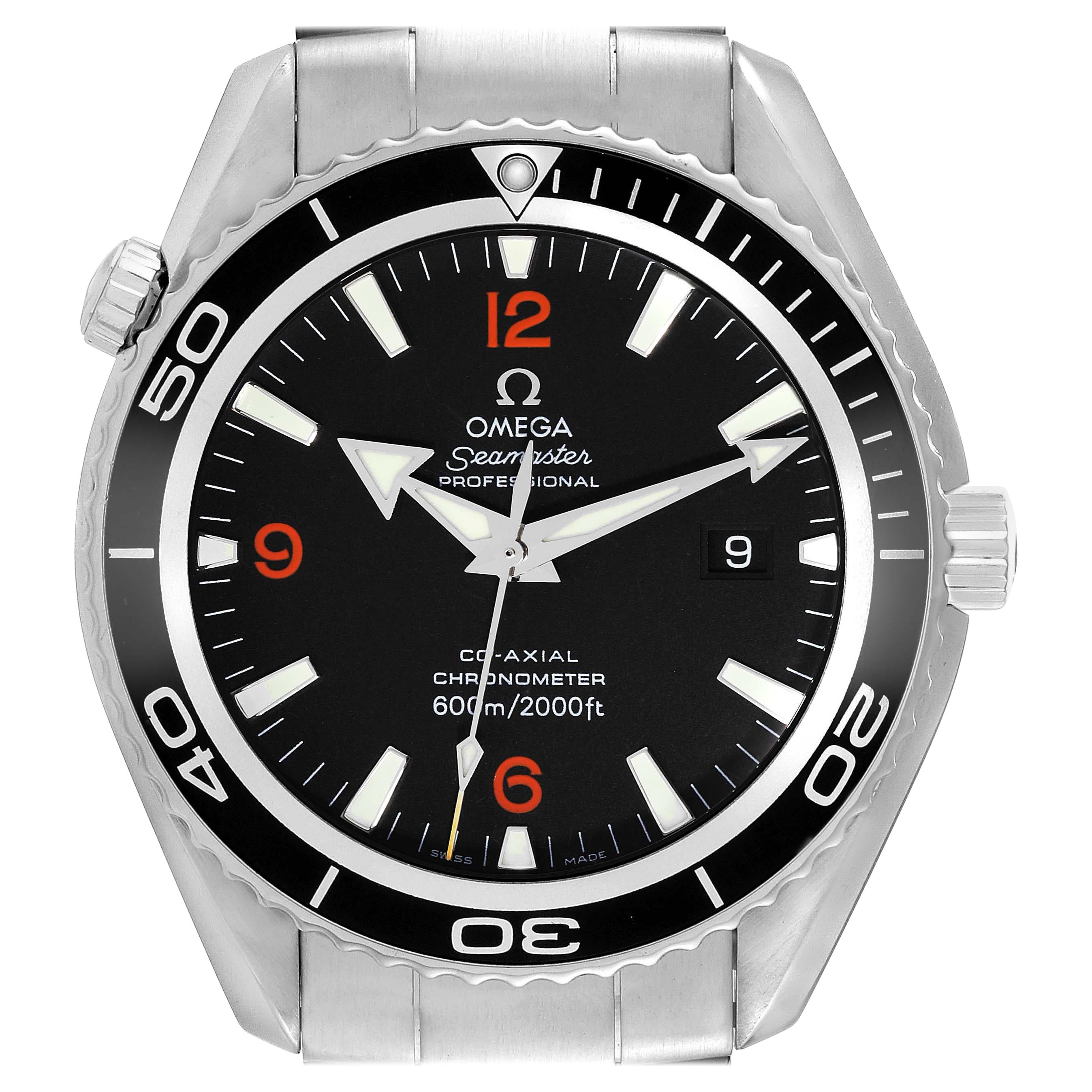 Omega Seamaster Planet Ocean XL Co-Axial Steel Mens Watch 2200.51.00