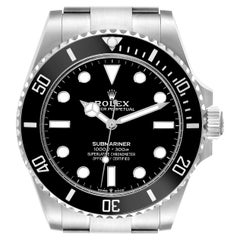 Rolex Submariner Non-Date Ceramic Bezel Steel Mens Watch 124060 Box Card