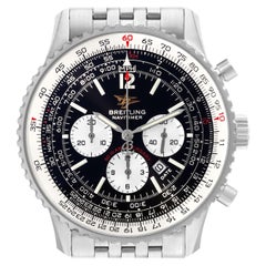 Breitling Navitimer 50th Anniversary Black Dial Steel Mens Watch A41322
