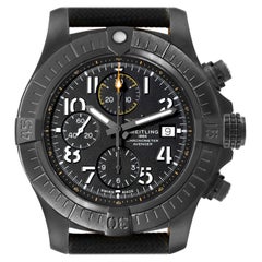 Breitling Avenger Night Mission DLC Coated Titanium Mens Watch V13317 Unworn