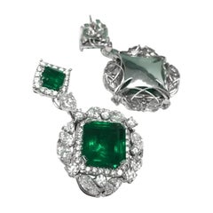 Emerald Earrings 24.56 cts