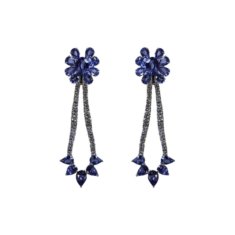 Sapphire Earrings 16.23 CTS For Sale