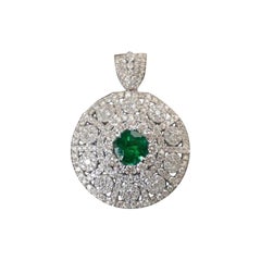 1.20 Carat Emerald Pendant