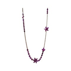 26.07 Carat Ruby Flower Necklace