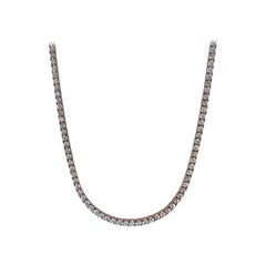6.76 Carat Diamond Tennis Necklace