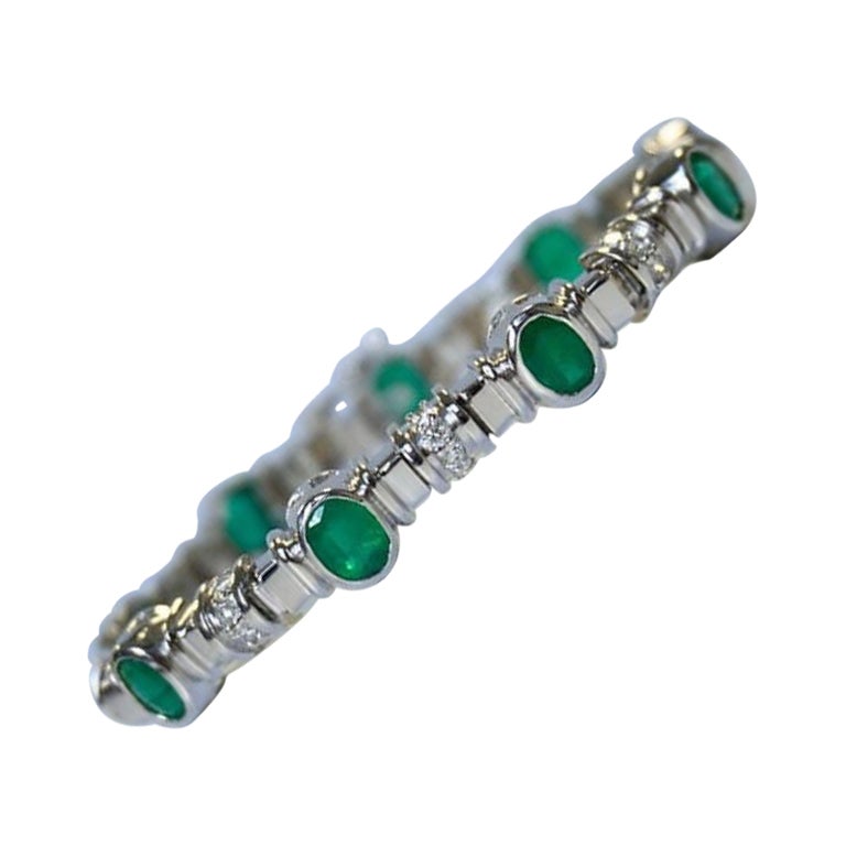 6.03 Carat Emerald Bracelet
