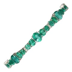 13.41 ct Emerald Tennis Bracelet