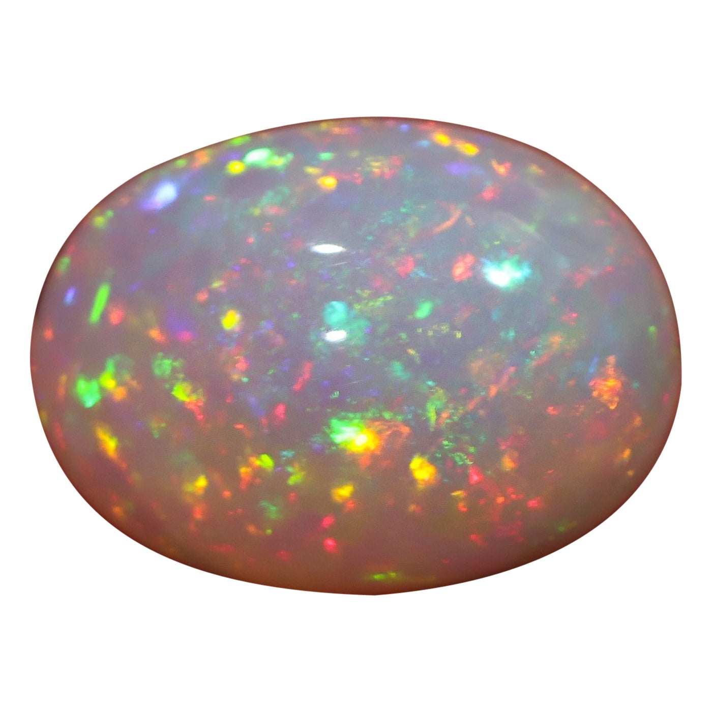 7.33 Carat Ethiopian Opal Gemstone  Oval 17x12.5mm  Loose Gemstone For Sale