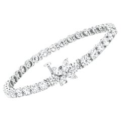 Tiffany & Co. Bracelet Victoria en platine avec diamants de 4.49 carats