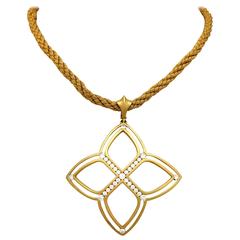 Elizabeth Rand 18k Yellow Gold & 1.42 Carat Diamond Necklace
