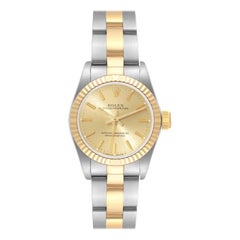 Vintage Rolex Oyster Perpetual Steel Yellow Gold Ladies Watch 67193