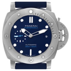 Panerai Submersible BMG-TECH Blue Dial Mens Watch PAM00692 Box Card