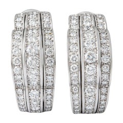18 Karat Weißgold Ohrringe von Chopard mit Diamanten