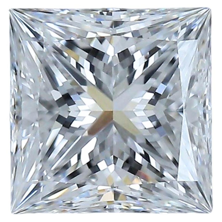 Superbe diamant carré de 1,21 carat de taille idéale - certifié GIA