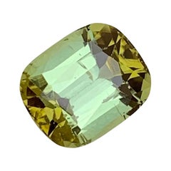 Used 2.85 Carat Natural Loose African Tourmaline Cushion Shape Gem For Jewellery 