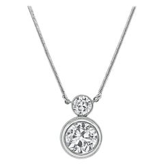 1.71ct Diamond Pendant Necklace