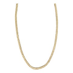 Used 5.25mm Cuban Link Chain Solid Gold 14k Italy