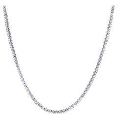 Bulgari Diamond White Gold Tennis Collar Necklace 4