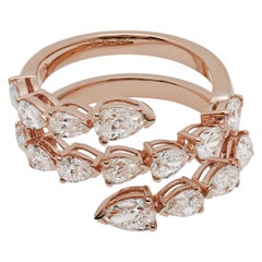 Diamant Twist Rose Gold Ring
