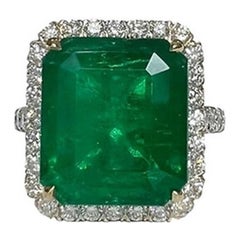 10.68 CTS Emerald EC Ring