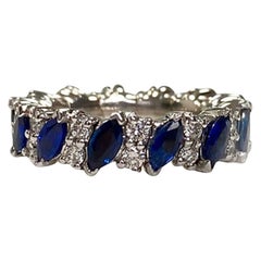 Expandable Sapphire Marquise Band 2.62 CT