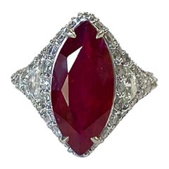 Bague marquise 5,43 carats