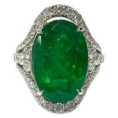 Emerald Oval Ring 10.90 cts