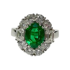 Emerald Oval Ring 3.15 cts