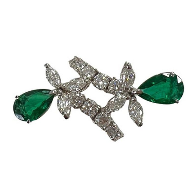 Emerald Pear Ring 2.41 CTS For Sale