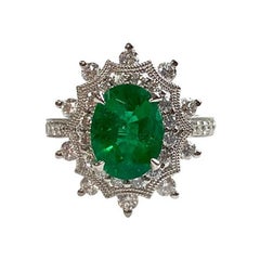 Emerald Oval Ring 2.34 CTS