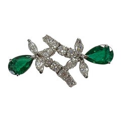 2.59 Carat Emerald Pear Ring