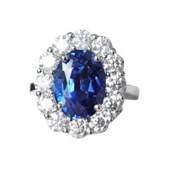 Sapphire Oval Ring 6.70 CTS